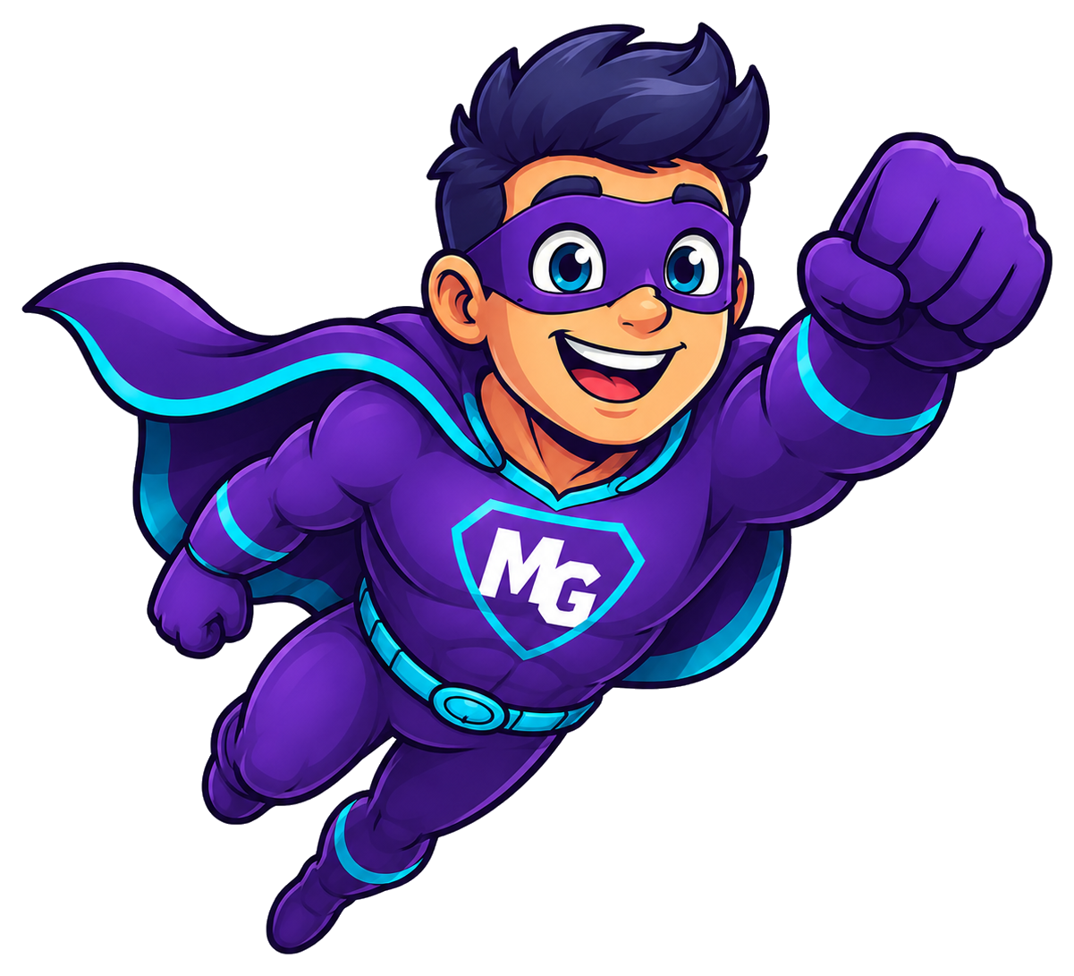MightyGroup superhero mascot